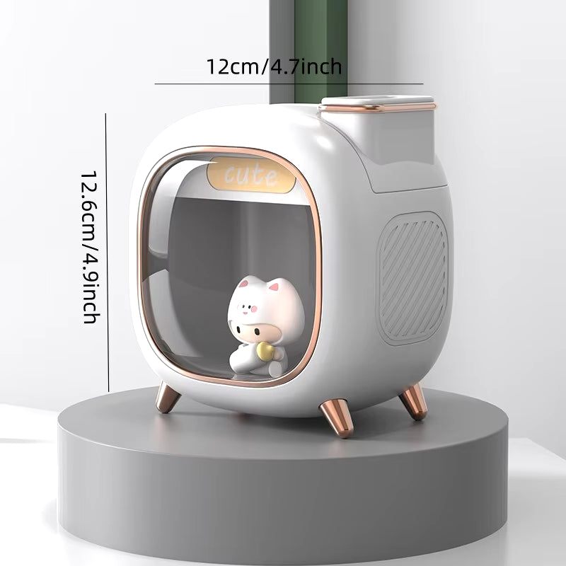 Moe Wa Humidifier Mini USB Double Spray Air Humidifier Home Bedroom Night Light Aroma Hydration Spray Air Humidifier Small Gift